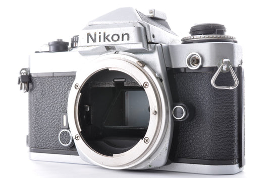 [US Stock] Nikon FE Silver 35mm SLR Film Camera Silver Body Only for F Mount