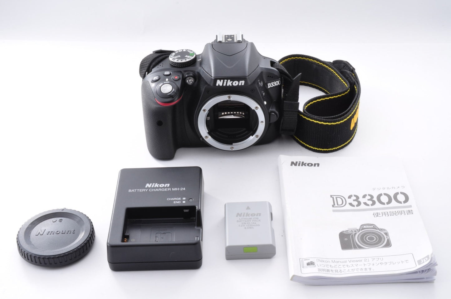 [US Stock  / 145 Shot ] Nikon D3300 Digital SLR DSLR Camera Body [ Mint ] _1495