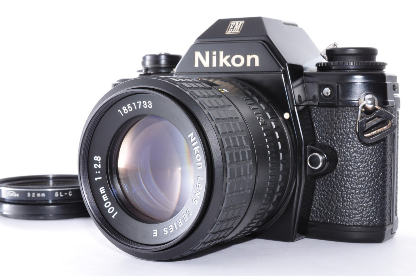 [US Stock] Nikon EM 35mm Film Camera w/ Series E 100mm f2.8 Lens JAPAN _1539