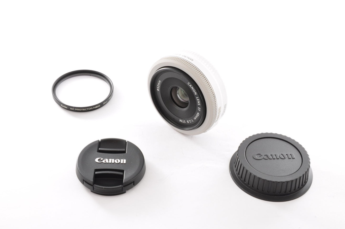 [Near Mint] Canon EF 40mm F/2.8 STM White AF Prime Pancake Lens Japan _1724