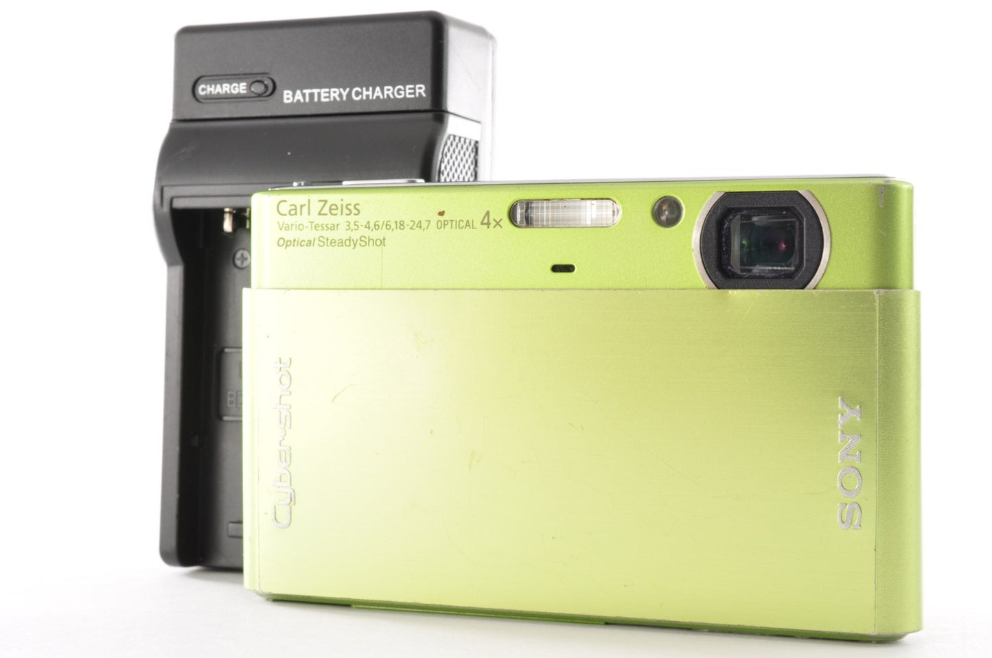 [Near Mint] SONY Cyber Shot DSC-T77 Digital Camera Green 4.0x from Japan _1705