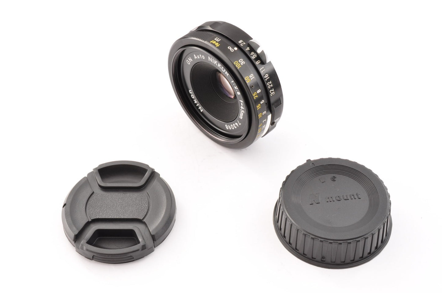 [Near Mint] Nikon GN Auto Nikkor 45mm f/2.8 Pancake Lens from JAPAN _1426