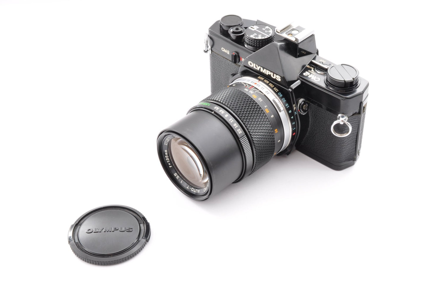 [Near Mint] OLYMPUS OM-2 Black SLR Film Camera 135mm F3.5 Lens JAPAN