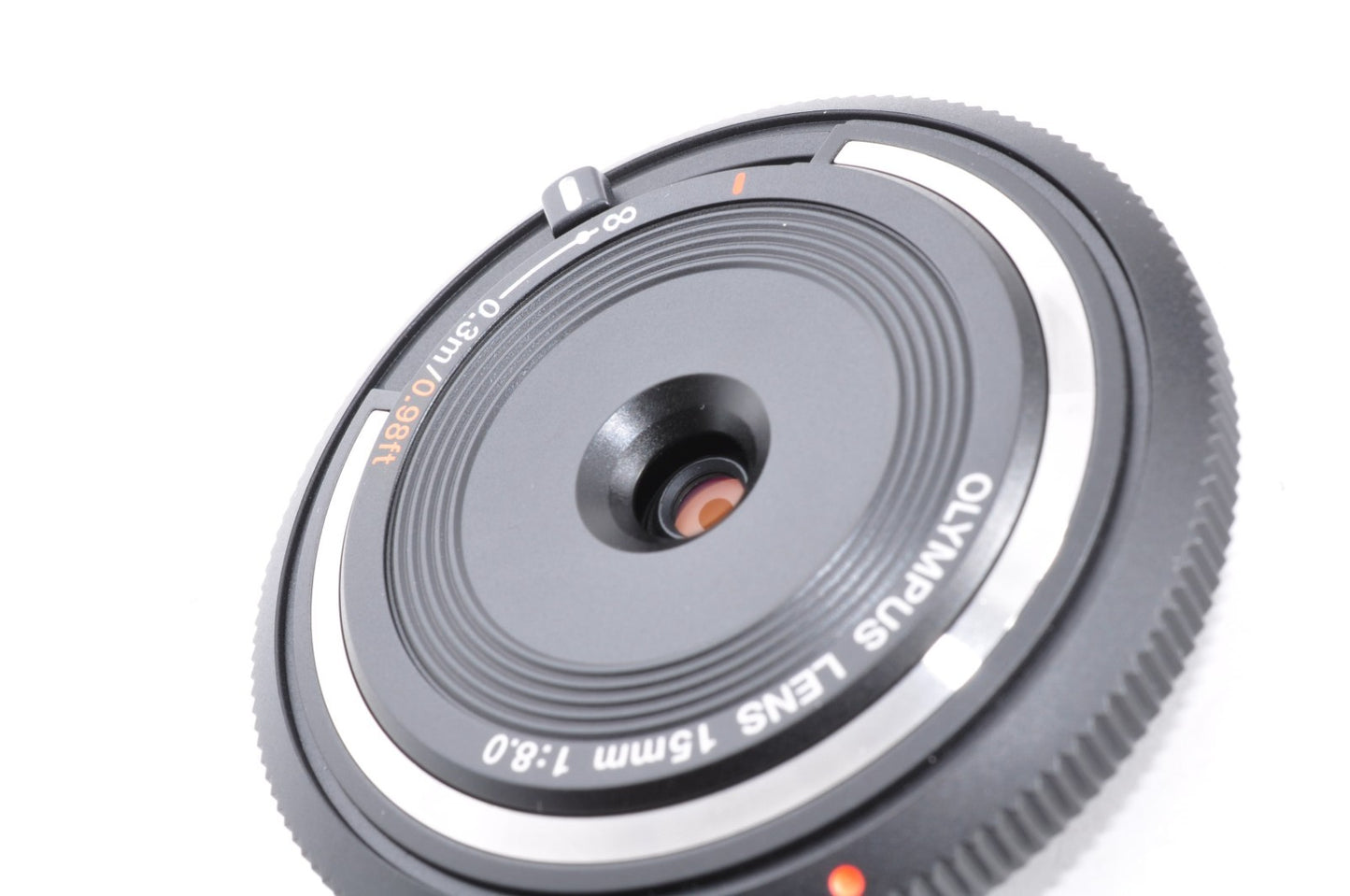 [US Stock] Olympus Lens 15mm f/8 SILVER BCL-1580 Lens for Pen [Top Mint] _1575