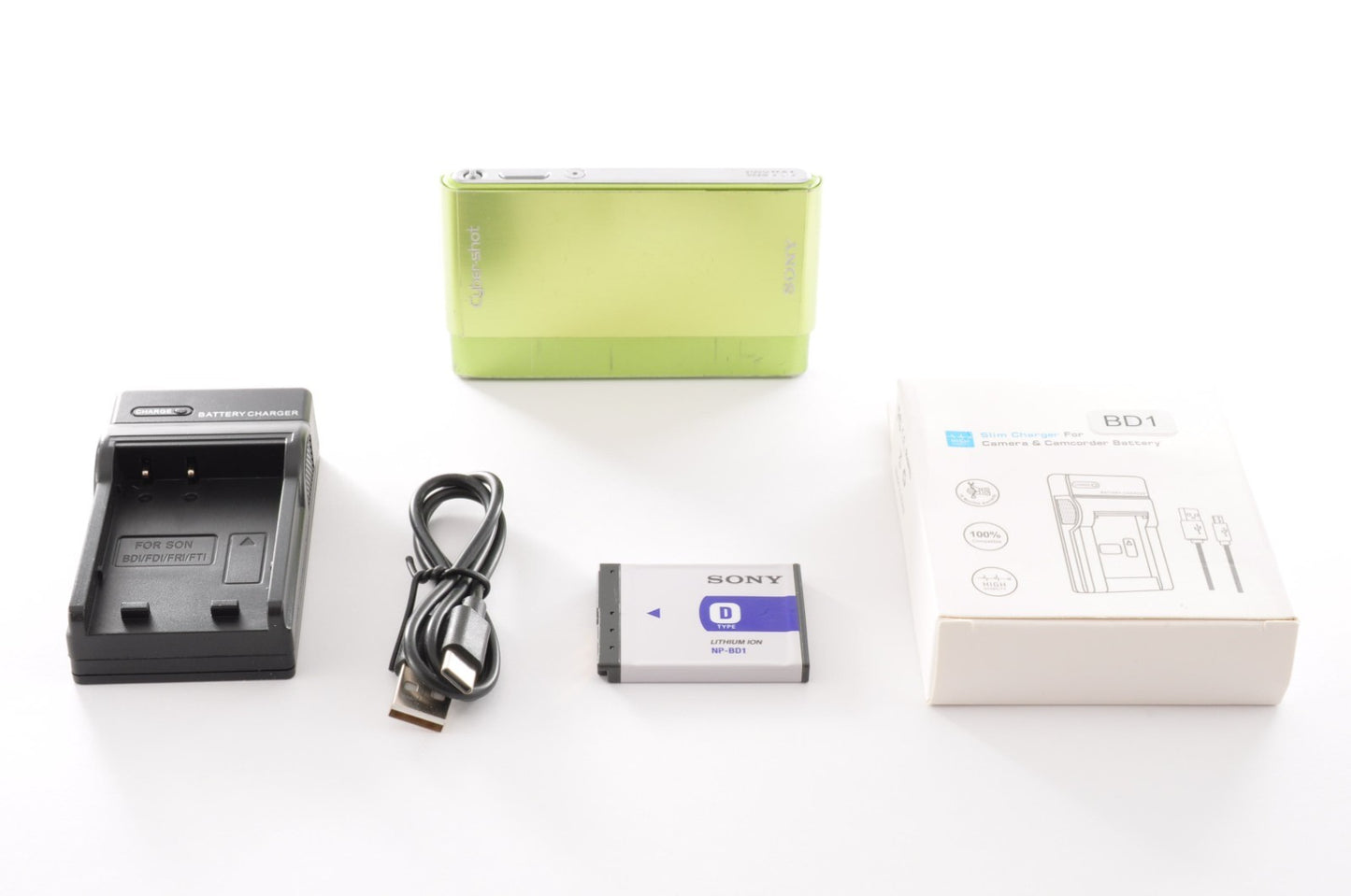 [Near Mint] SONY Cyber Shot DSC-T77 Digital Camera Green 4.0x from Japan _1705