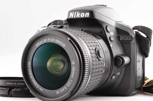 [MINT / 544shots ] Nikon D5300 + AF-P 18-55mm VR Lens Kit Black from Japan _1747