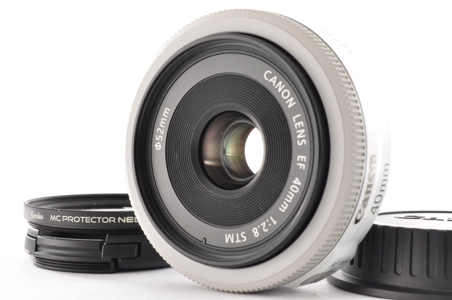 [Near Mint] Canon EF 40mm F/2.8 STM White AF Prime Pancake Lens Japan _1724