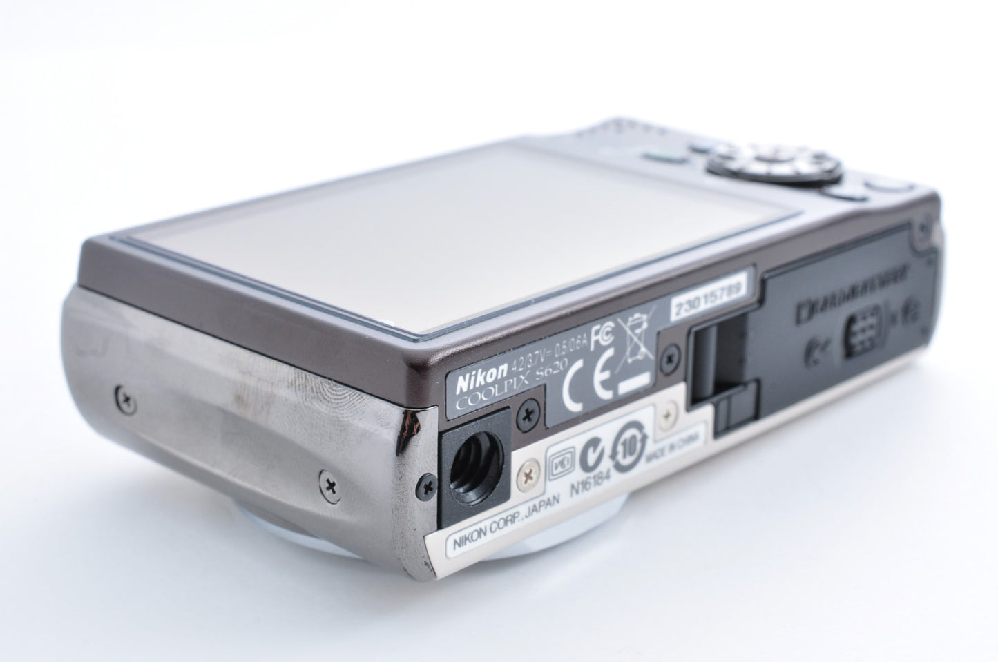 [Near Mint] Nikon Coolpix S620 Y2K Digicam 12.2MP 4X Silver Full Set from JAPAN