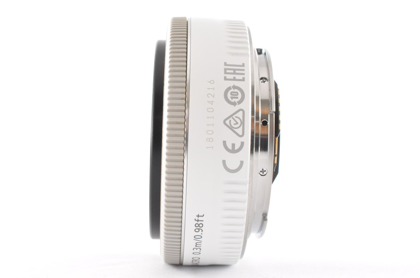 [Near Mint] Canon EF 40mm F/2.8 STM White AF Prime Pancake Lens Japan _1724