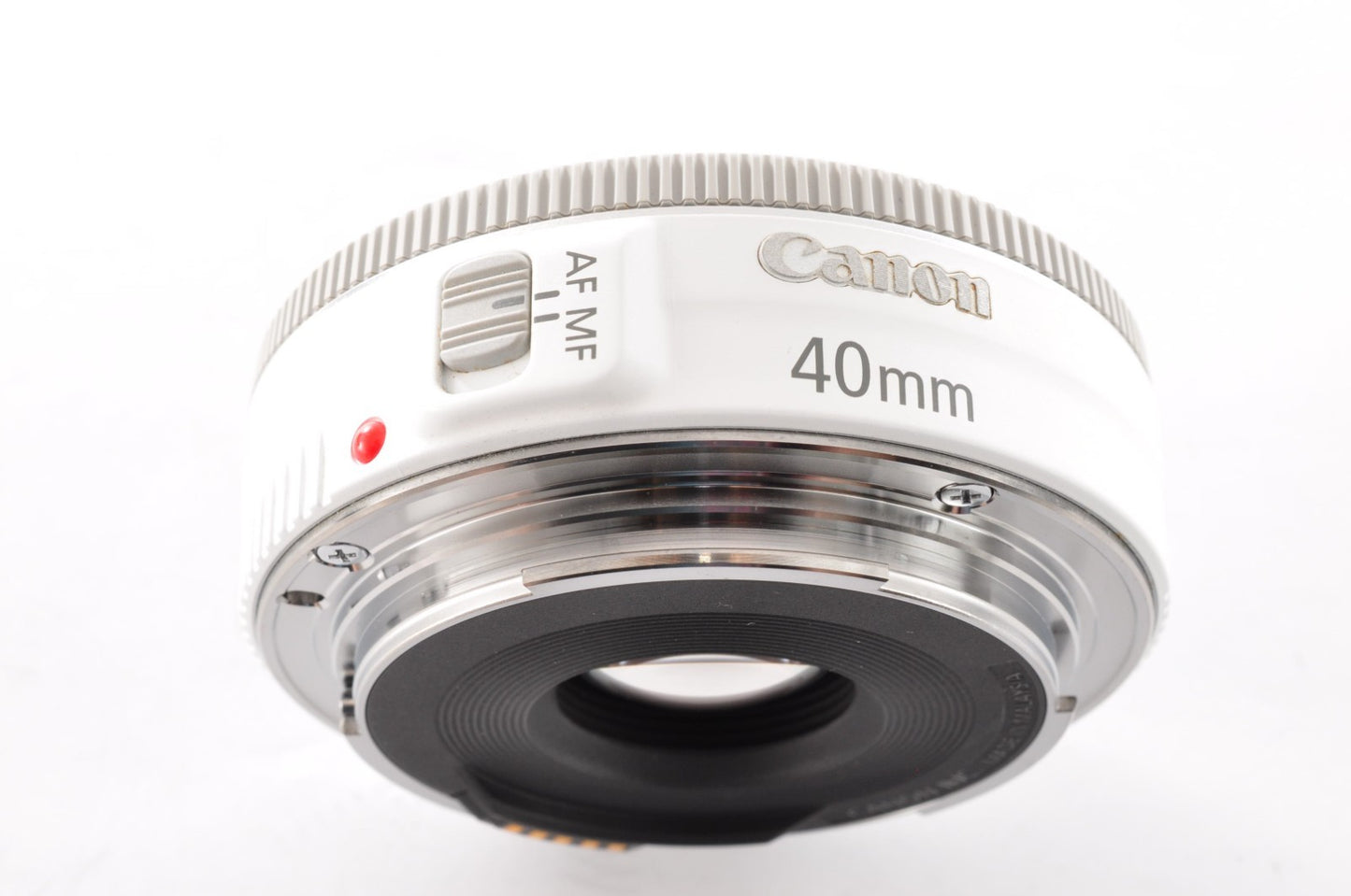 [Near Mint] Canon EF 40mm F/2.8 STM White AF Prime Pancake Lens Japan _1724