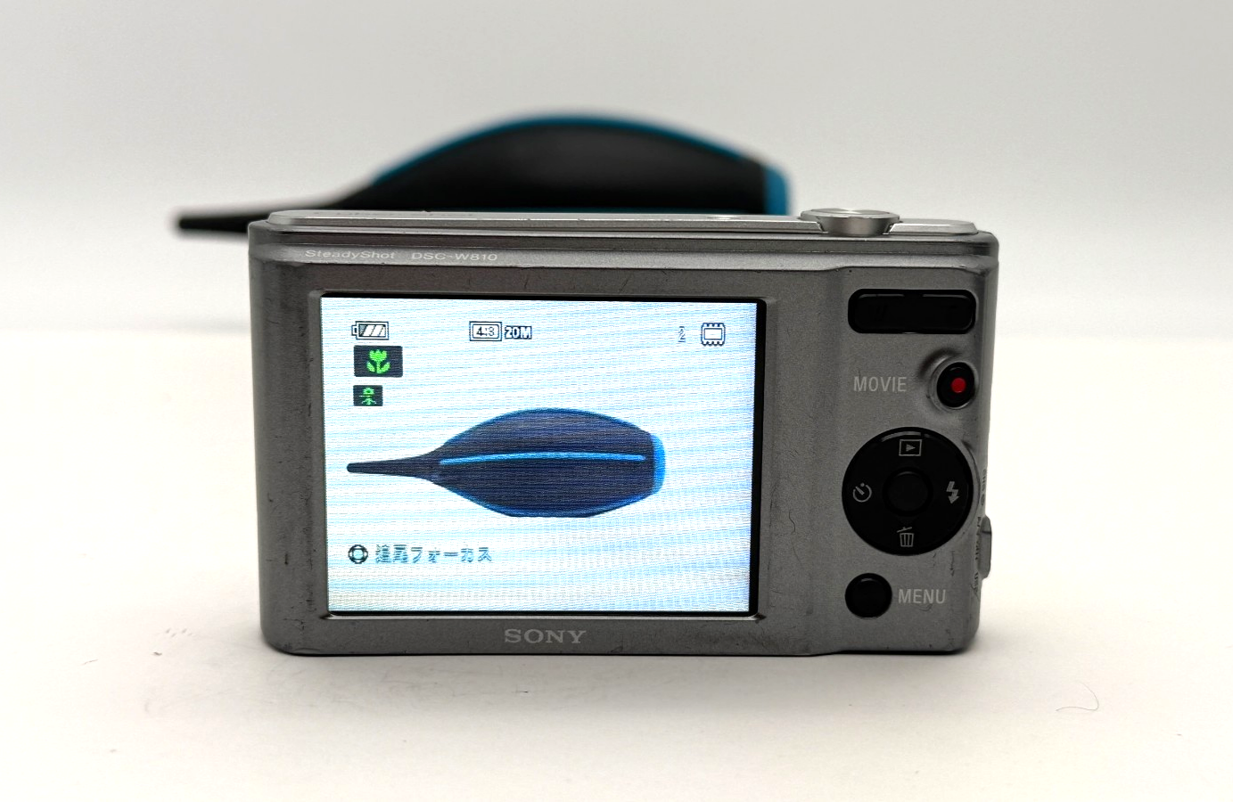 [Near Mint] Sony Cyber-shot DSC-W810 20.1MP Digital Camera Silver from Japan