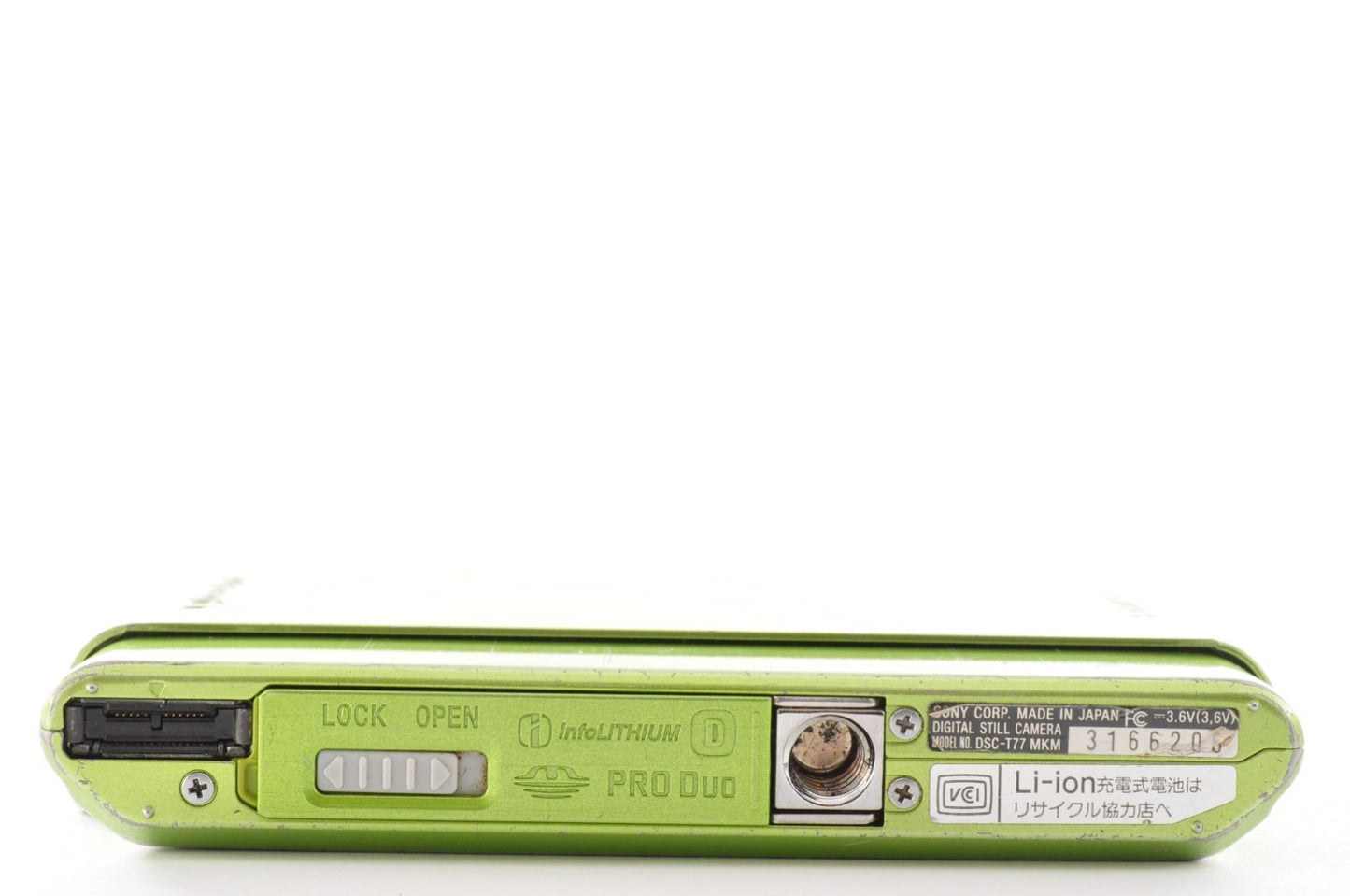 [Near Mint] SONY Cyber Shot DSC-T77 Digital Camera Green 4.0x from Japan _1705